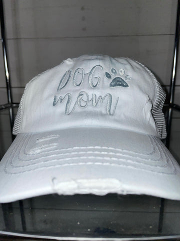 “Dog Mom” Criss Cross Hat