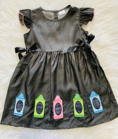 Kids Crayon Bottom Dress