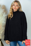 Black Mock Neck Sweater