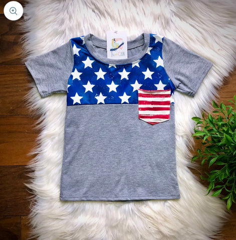 Kids Americana Pocket Tee