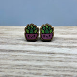 Earrings - Wood Studs