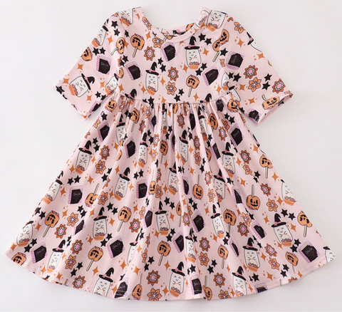 Kids Pink Halloween Dress