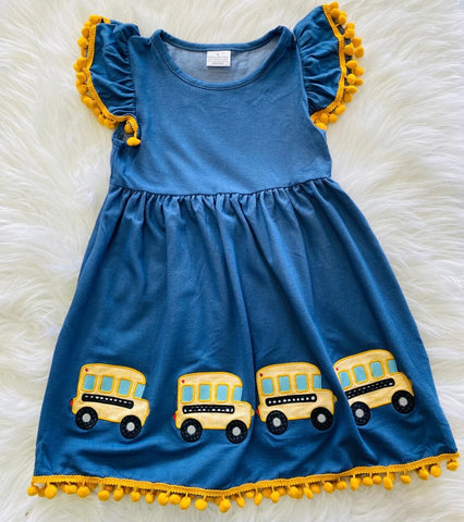 Kids School Bus Bottom Dress