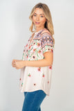 Pink Aztec and Floral Gabby Top