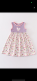 Kids Sleeveless Chicken Floral Dress