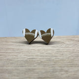 Earrings - Wood Studs