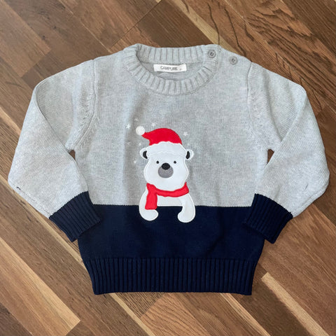 Kids Polar Bear Holiday Sweater