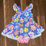 Kids Infant Pink and Blue Dress