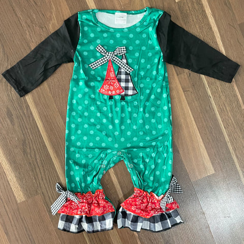 Kids Infant Christmas Tree Romper