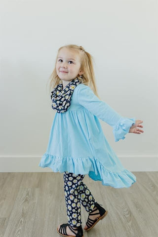 Kids Blue Daisy Outfit