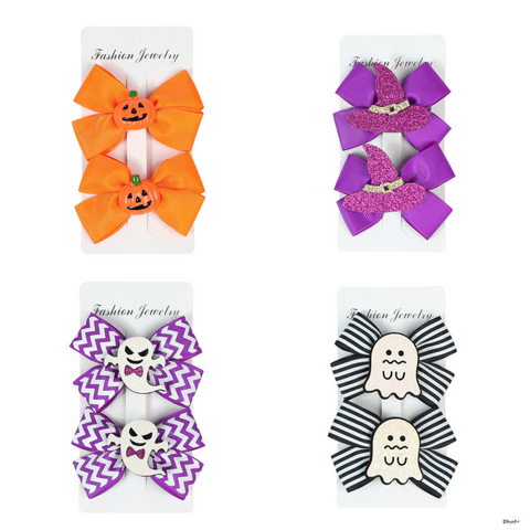 Halloween Bow Clip Sets