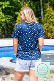 Star Print Pocket Tshirt