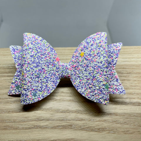 Bow Clips - Glitter - 3.25 inch