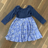 Kids Periwinkle Floral Dress