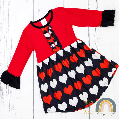 Kids Red Heart Dress