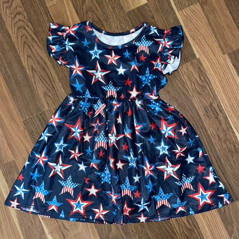 Kids Navy Star Dress