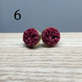 Earrings - Druzy Studs - multiple colors