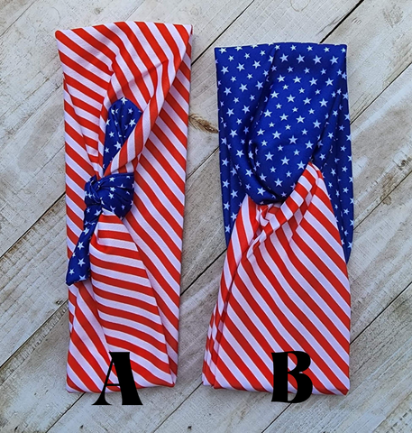 Patriotic Print Headbands