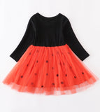 Kids Halloween Pumpkin Tutu Dress