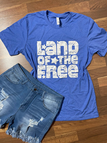 “Land Of The Free” Graphic Tshirt (size Large)