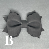 Faux Leather Bow Clips - multiple options