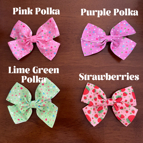 Ribbon Bow Clips