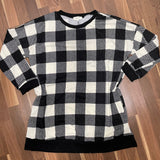 Ivory/Black Buffalo Plaid Tunic (1X)