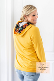 Yellow Sunflower Double Hooded Sweatshirt (Medium, Large, 2XL, 3XL)