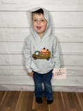 Kids Appliqué Pumpkin Truck Hoodie (size 18m)