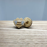 Earrings - Wood Studs