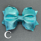 Faux Leather Bow Clips - multiple options