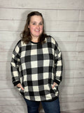 Ivory/Black Buffalo Plaid Tunic (1X)