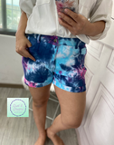 Tie Dye Denim Shorts