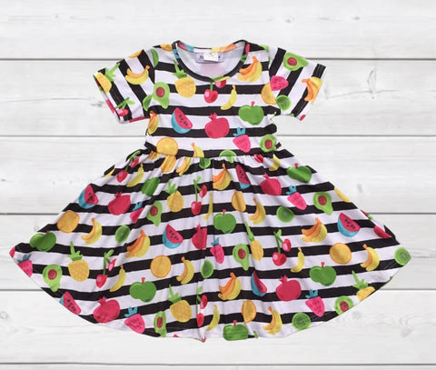 Kids Fruit Print Dress