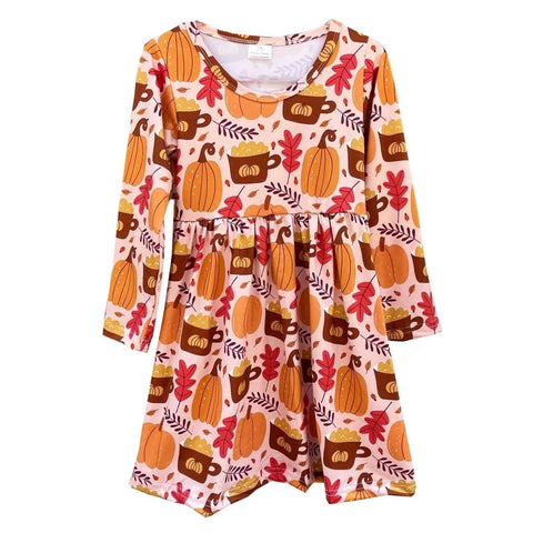 Kids Pumpkin Spice Dress