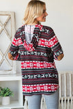 Holiday Print Hooded Tunic