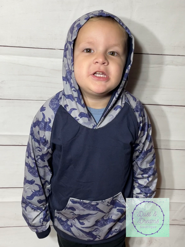 Kids Slate O Saurus Hoodie