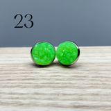 Earrings - Druzy Studs - multiple colors