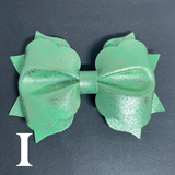 Faux Leather Bow Clips - multiple options