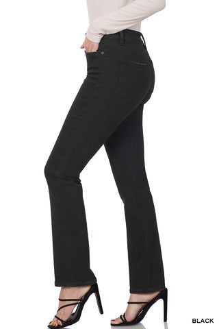 Zenana Black Straight Leg Denim