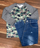 Kids Camo Denim Outfit