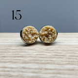 Earrings - Druzy Studs - multiple colors