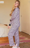 Blossom Leopard Pajama Set