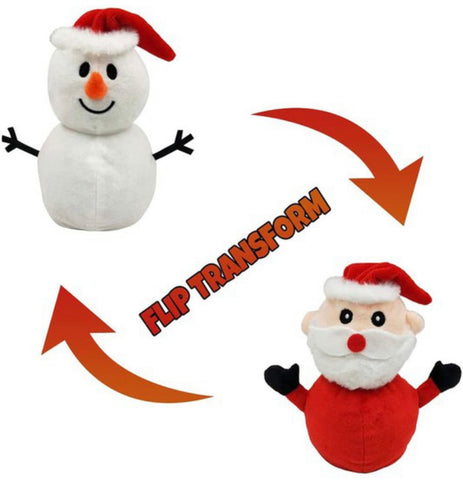 Reversible Santa/Snowman Plush