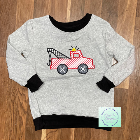 Kids Long Sleeve Tow Truck Top