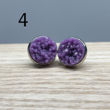 Earrings - Druzy Studs - multiple colors