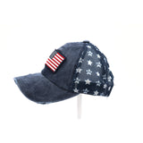 Distressed American Flag Star Hat