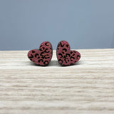 Earrings - Wood Valentines