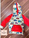 Kids Cartoon Vehicle Hoodie (size 18m)