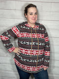 Holiday Print Hooded Tunic